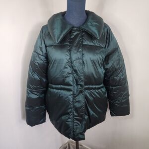 A New Day Dark Green Puffer Jacket